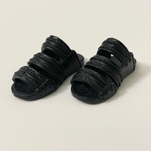 Ken Doll Black Slide Sandals Doll Accessory